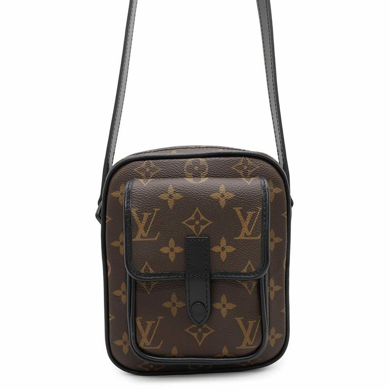 ルイヴィトン ショルダーバッグ モノグラム・マカサー クリストファー・ウエアラブル ウォレット M69404 LOUIS VUITTON 黒 ブラック