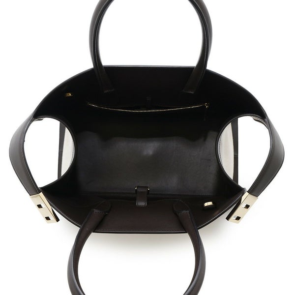 フェラガモ ハンドバッグ ハグ Hug S キャンバス カーフレザー 216377 Ferragamo 2way