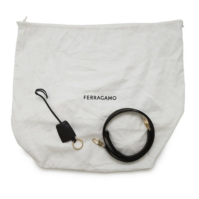 フェラガモ ハンドバッグ ハグ Hug S キャンバス カーフレザー 216377 Ferragamo 2way