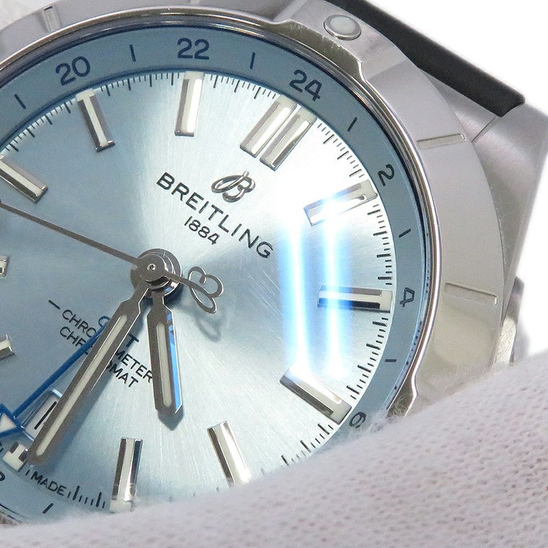 ブライトリング クロノマット オートマチック GMT 40 P32398101C1S2 BREITLING 腕時計 アイスブルー文字盤