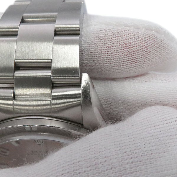 ロレックス オイスターパーペチュアル デイト U番 15210 ROLEX 腕時計 ピンク文字盤 飛びアラビア