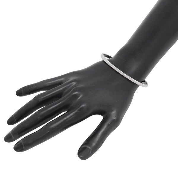 ブシュロン ブレスレット キャトル グログラン バングル スモール K18WGホワイトゴールド サイズ18 JBT00749 Boucheron
