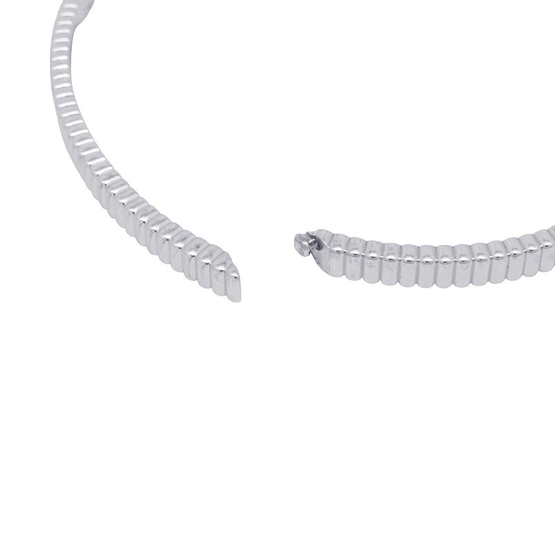 ブシュロン ブレスレット キャトル グログラン バングル スモール K18WGホワイトゴールド サイズ18 JBT00749 Boucheron