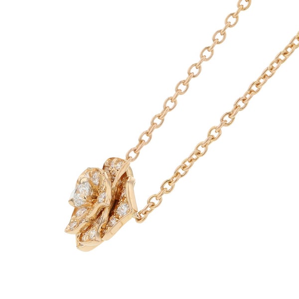 ピアジェ ネックレス ローズ ペンダント ダイヤモンド 39P 計約0.45ct K18PGピンクゴールド G33U0400 PIAGET Rose
