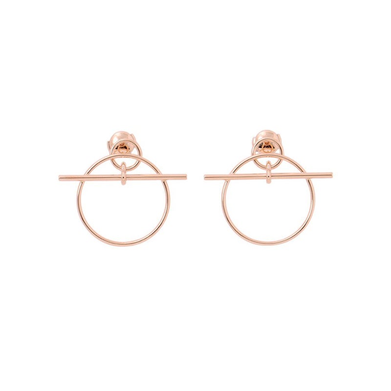 エルメス ピアス ループ ピアス エシャペ PM K18PGピンクゴールド HERMES ジュエリー