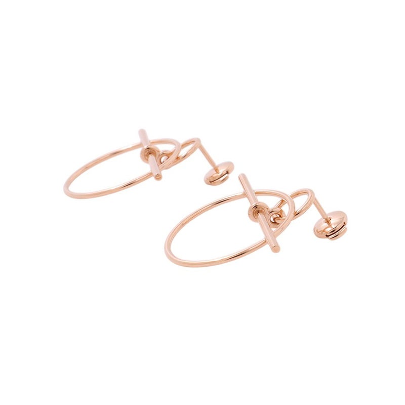 エルメス ピアス ループ ピアス エシャペ PM K18PGピンクゴールド HERMES ジュエリー