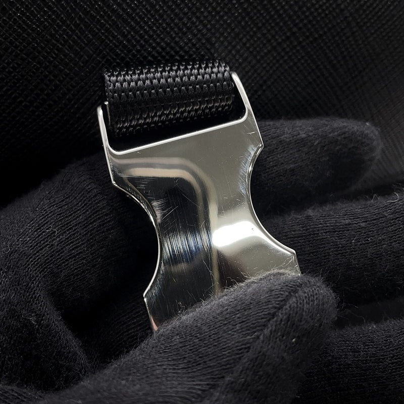 プラダ ショルダーバッグ メッセンジャーバッグ ロゴ ナイロン PRADA バッグ 黒