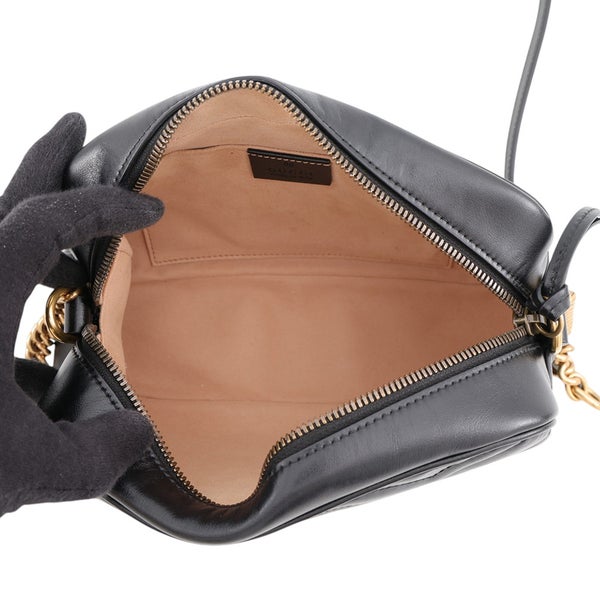 グッチ チェーンショルダーバッグ GGマーモント キルティング スモール 447632 GUCCI バッグ 黒