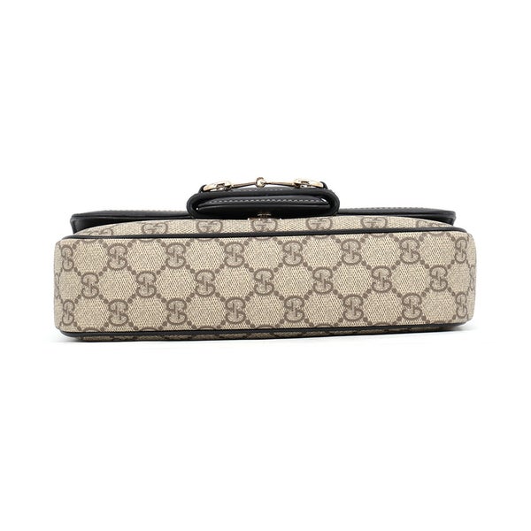 グッチ ハンドバッグ ホースビット 1955 ソフト スモール トップハンドルバッグ GGスプリーム 815206 GUCCI 2way 黒