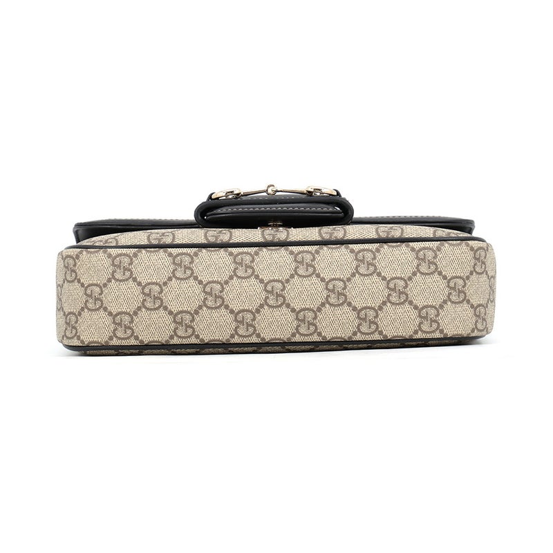 グッチ ハンドバッグ ホースビット 1955 ソフト スモール トップハンドルバッグ GGスプリーム 815206 GUCCI 2way 黒