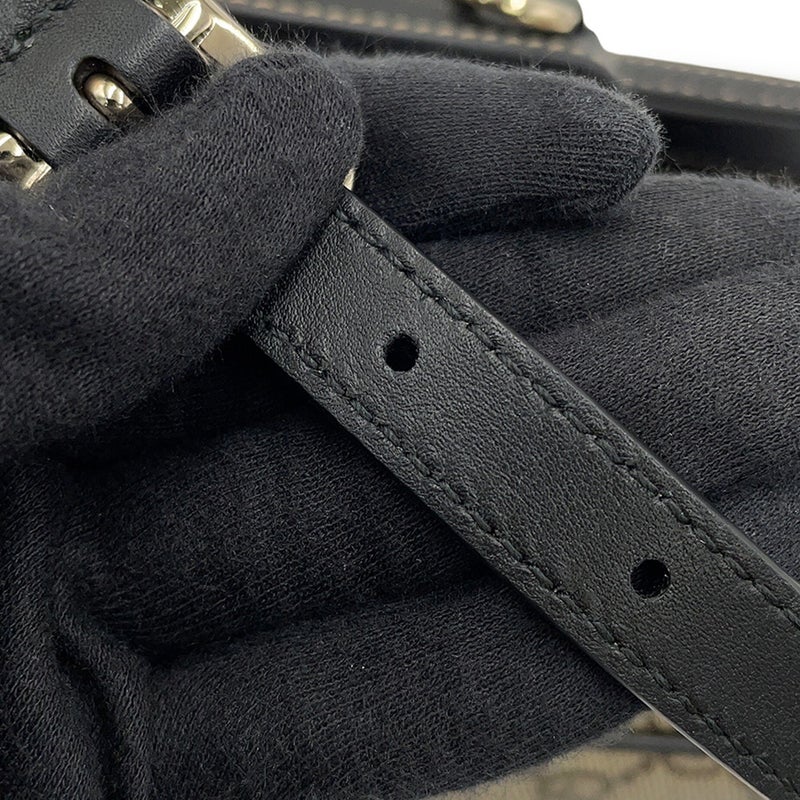 グッチ ハンドバッグ ホースビット 1955 ソフト スモール トップハンドルバッグ GGスプリーム 815206 GUCCI 2way 黒