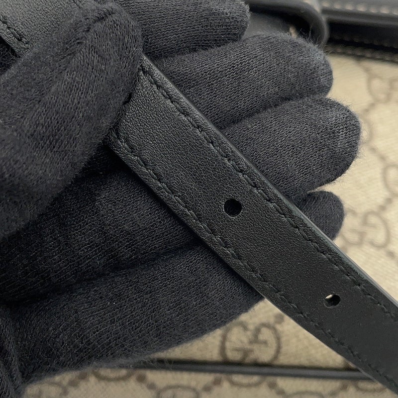 グッチ ハンドバッグ ホースビット 1955 ソフト スモール トップハンドルバッグ GGスプリーム 815206 GUCCI 2way 黒