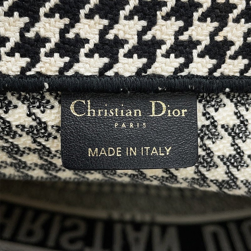 クリスチャン・ディオール トートバッグ 千鳥格子 ブックトート ラージ キャンバス M1286ZRPI Christian Dior
