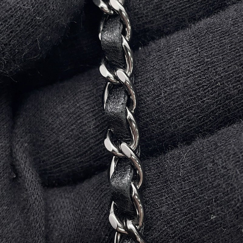 シャネル チェーンショルダーバッグ フォンホルダー マトラッセ ココマーク カーフスキン A94471  CHANEL バッグ 黒
