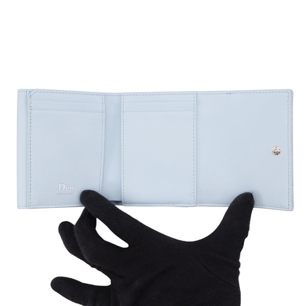 クリスチャン・ディオール 三つ折り財布 オブリーク エンブロイダリー レース  S2416PUKL_M259 Christian Dior 日本限定
