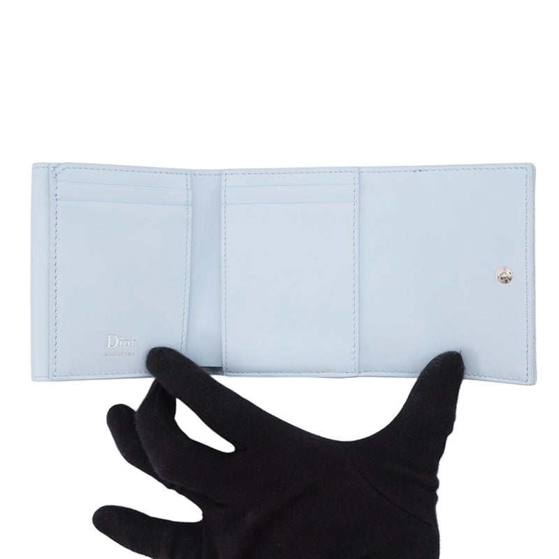 クリスチャン・ディオール 三つ折り財布 オブリーク エンブロイダリー レース  S2416PUKL_M259 Christian Dior 日本限定