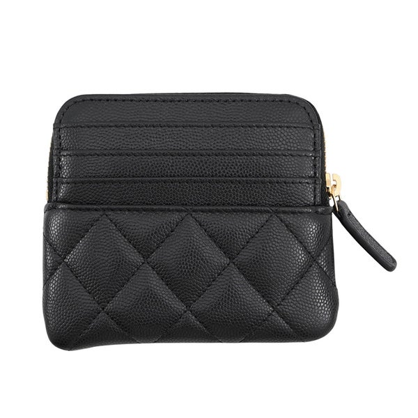 シャネル コインケース マトラッセ フラグメント キャビアスキン AP5012 CHANEL 財布 黒