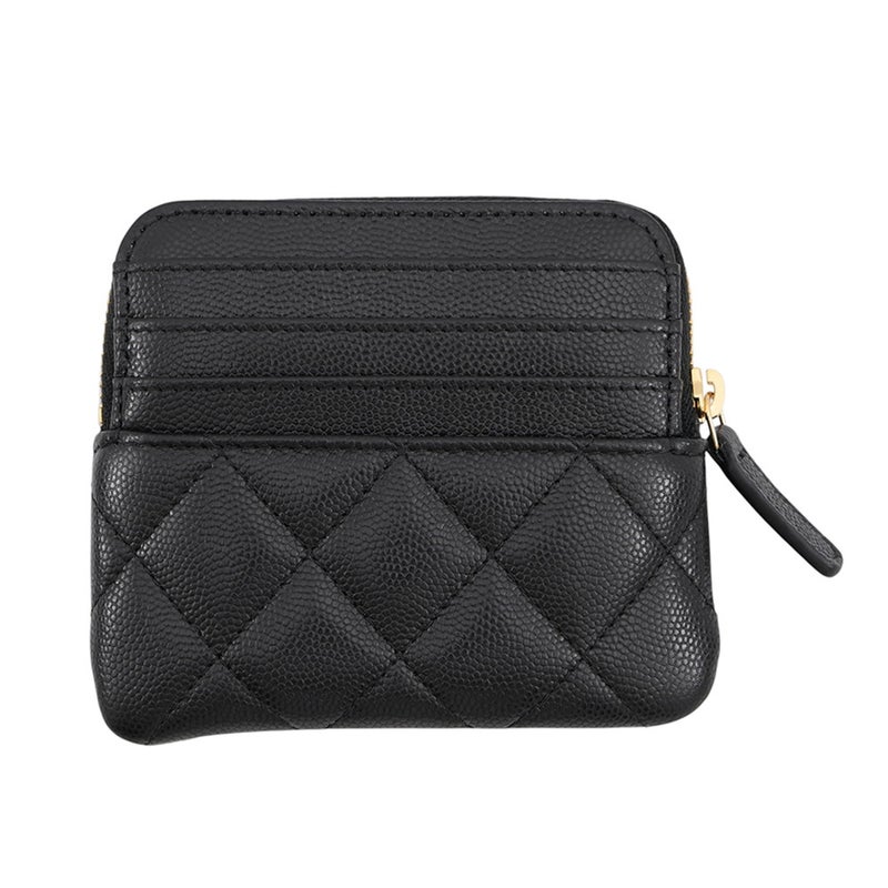 シャネル コインケース マトラッセ フラグメント キャビアスキン AP5012 CHANEL 財布 黒