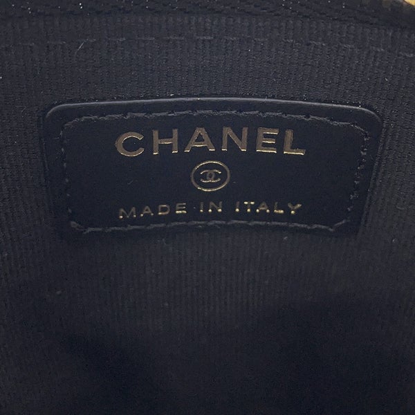 シャネル コインケース マトラッセ フラグメント キャビアスキン AP5012 CHANEL 財布 黒