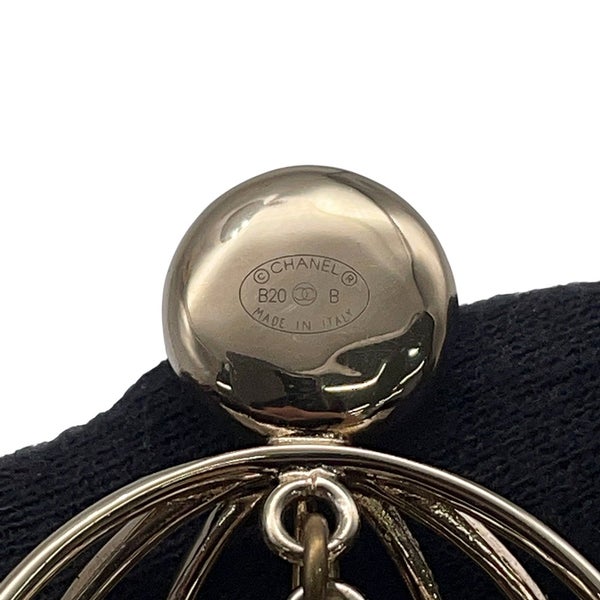 シャネル ブローチ 鳥かご ココマーク ロゴ ラインストーン フェイクパール B20  BCHANEL アクセサリー