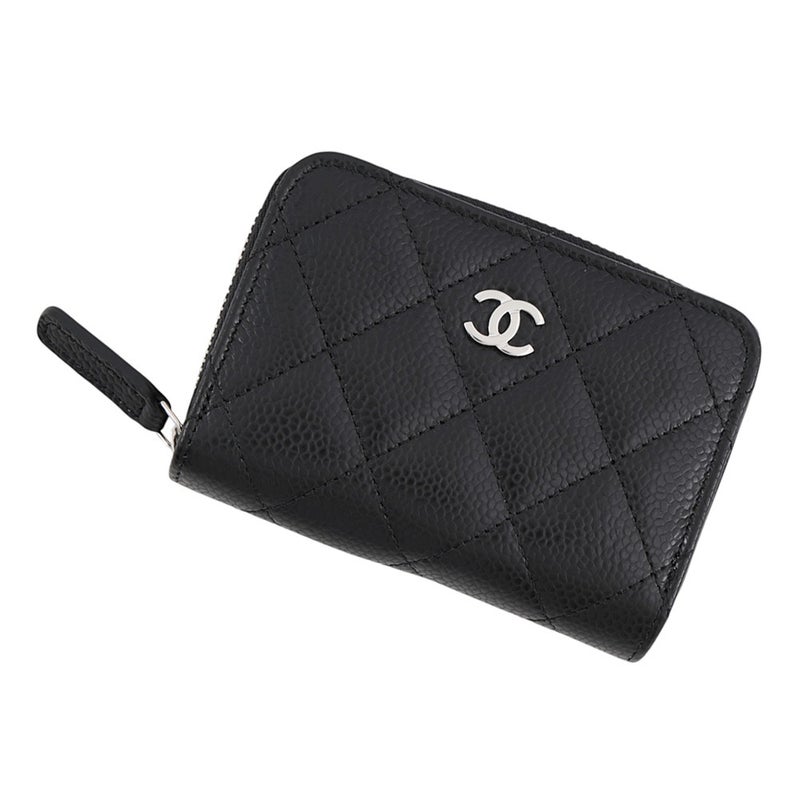 シャネル コインケース マトラッセ ココマーク キャビアスキン AP0216 CHANEL 財布 黒