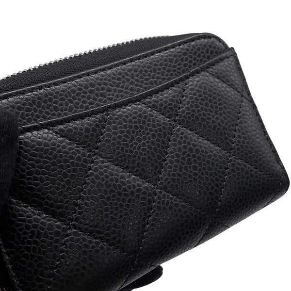 シャネル コインケース マトラッセ ココマーク キャビアスキン AP0216 CHANEL 財布 黒