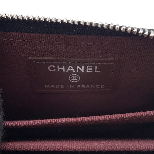 シャネル コインケース マトラッセ ココマーク キャビアスキン AP0216 CHANEL 財布 黒