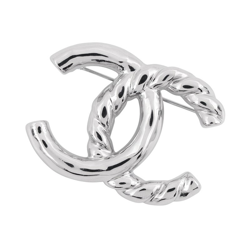 シャネル ブローチ ココマーク ツイスト メタル L25 C CHANEL アクセサリー