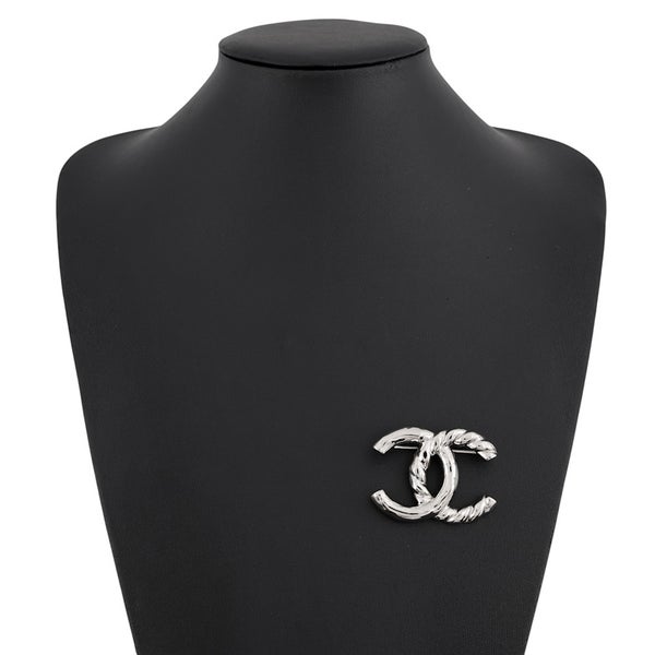 シャネル ブローチ ココマーク ツイスト メタル L25 C CHANEL アクセサリー