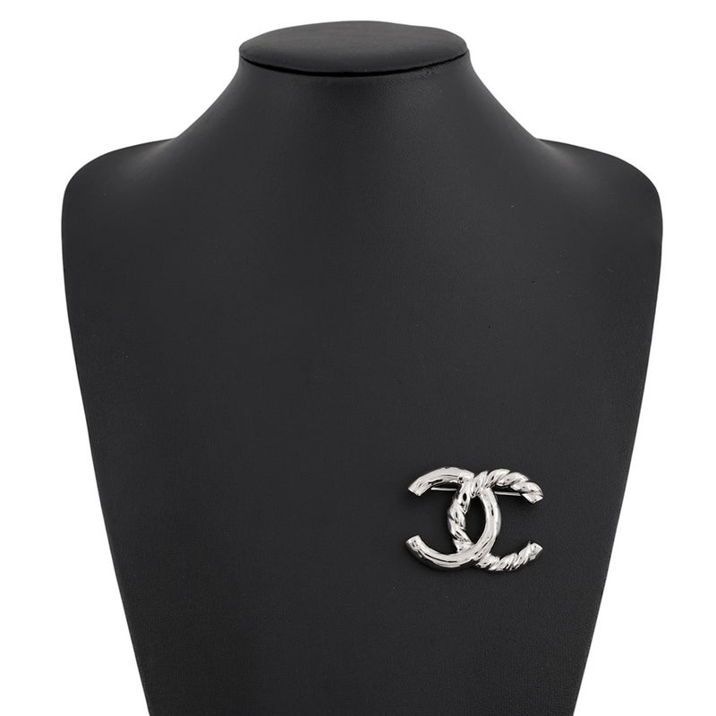 シャネル ブローチ ココマーク ツイスト メタル L25 C CHANEL アクセサリー