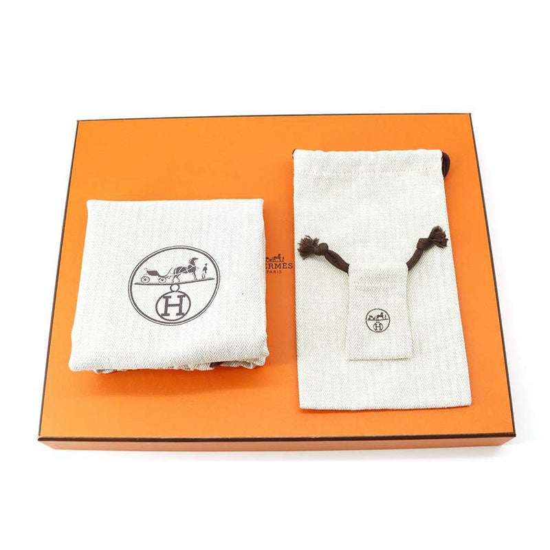 エルメス デッラ・カヴァッレリア エラン エトゥープ/シルバー金具 ヴォーエプソン B刻印