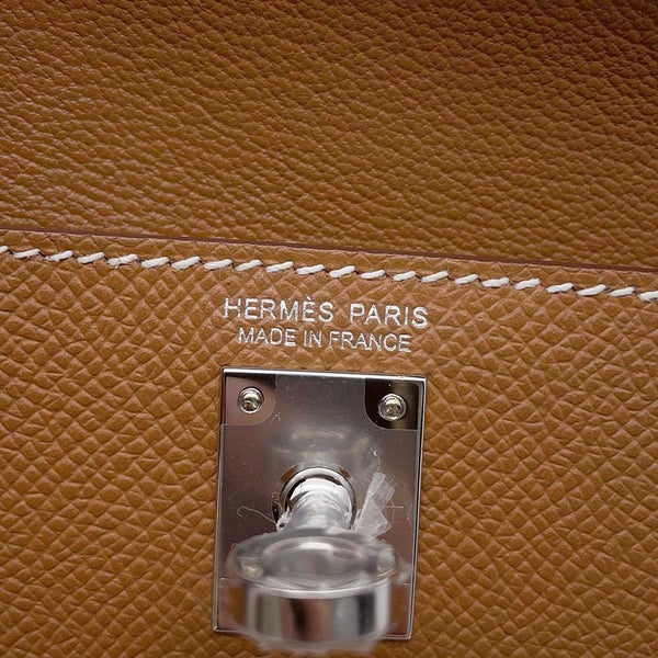 エルメス ショルダー バッグ ケリー20 無秩序 外縫い ゴールド/シルバー金具 エプソン W刻印