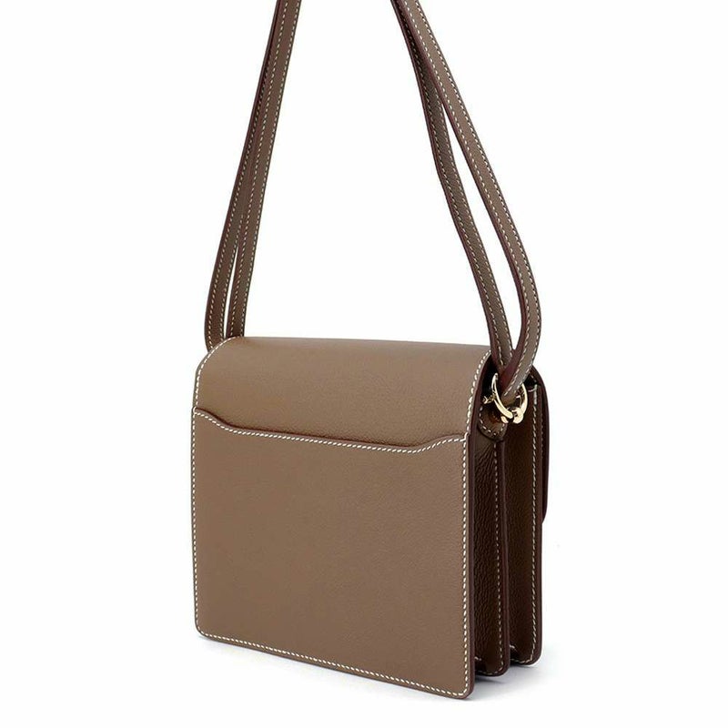 エルメス サック ロウリス ルリ ミニ エトゥープ/シャンパンゴールド金具 スイフト W刻印 HERMES バッグ