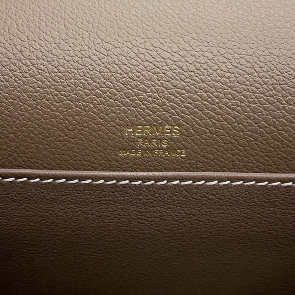 エルメス サック ロウリス ルリ ミニ エトゥープ/シャンパンゴールド金具 スイフト W刻印 HERMES バッグ