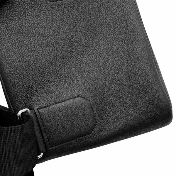 エルメス ボディバッグ ケリー アッカドPM ブラック/シルバー金具 トゴ W刻印 メンズ 黒