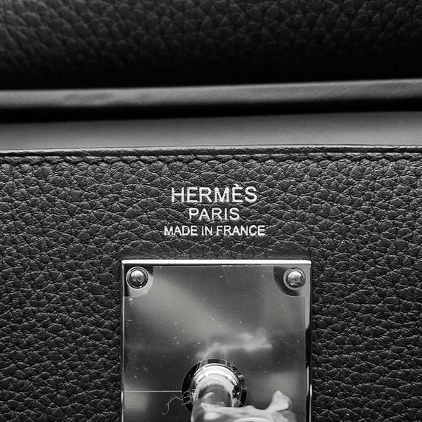エルメス ボディバッグ ケリー アッカドPM ブラック/シルバー金具 トゴ W刻印 メンズ 黒