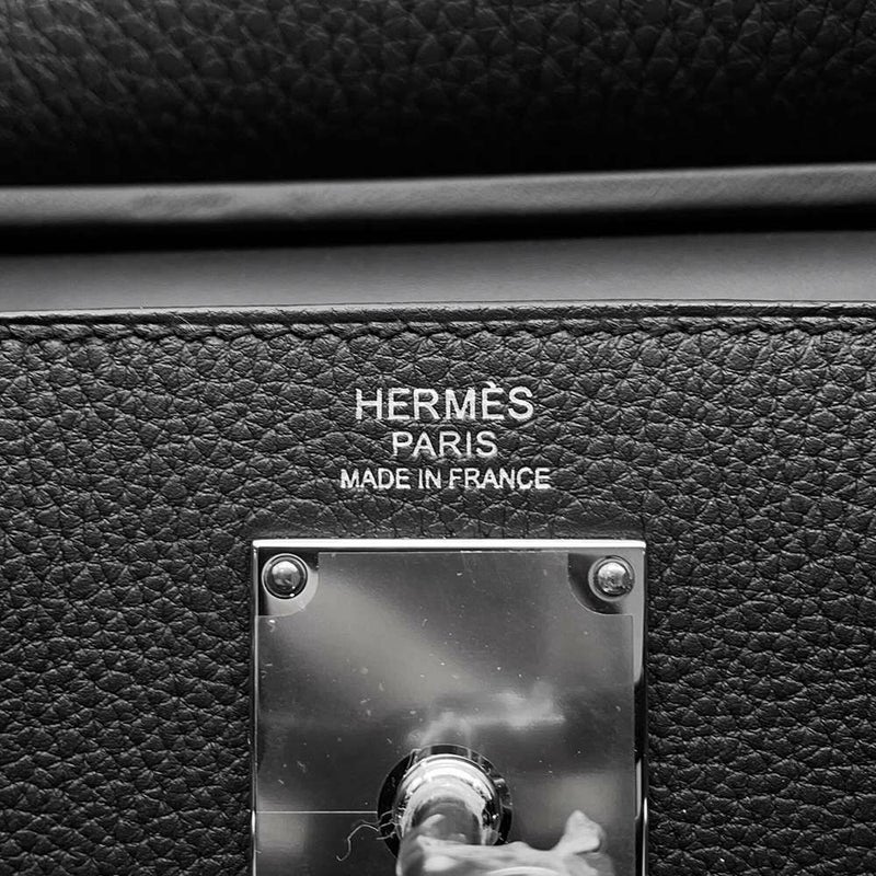 エルメス ボディバッグ ケリー アッカドPM ブラック/シルバー金具 トゴ W刻印 メンズ 黒