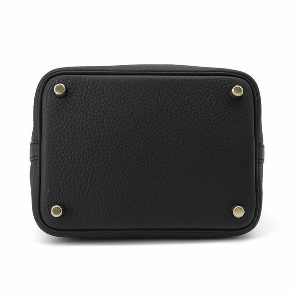 エルメス ハンドバッグ ピコタンロックPM ブラック/ゴールド金具 トリヨンクレマンス K刻印 黒