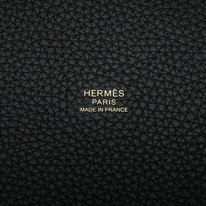 エルメス ハンドバッグ ピコタンロックPM ブラック/ゴールド金具 トリヨンクレマンス K刻印 黒