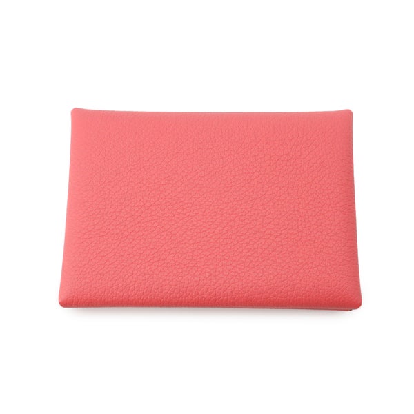 エルメス コインケース カルヴィ デュオ ローズアザレ/シルバー金具 エバーカラー W刻印 財布