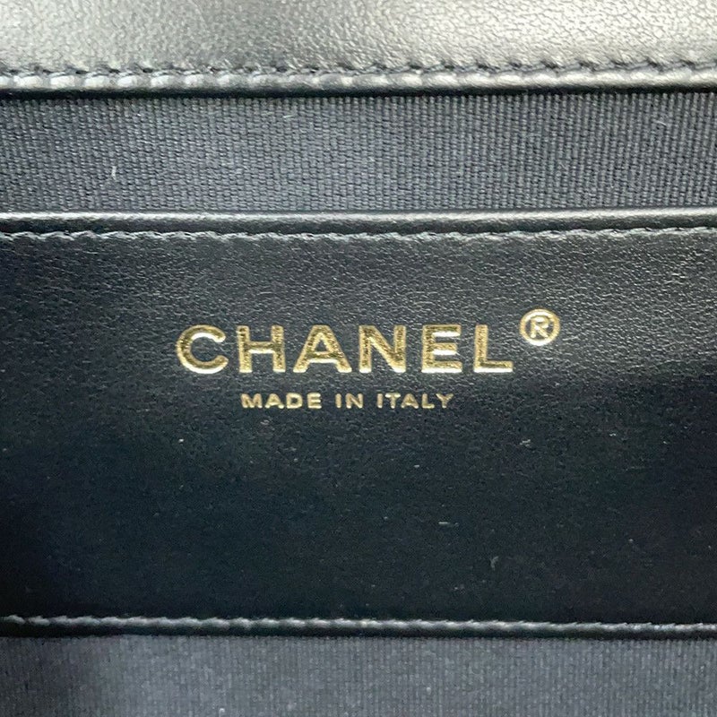 シャネル チェーンショルダーバッグ ココマーク マトラッセ パテント AS4511 CHANEL 黒