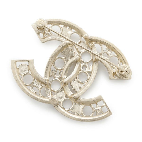シャネル ブローチ ココマーク クローバー ストラス F24B ABE297 CHANEL アクセサリー ラインストーン