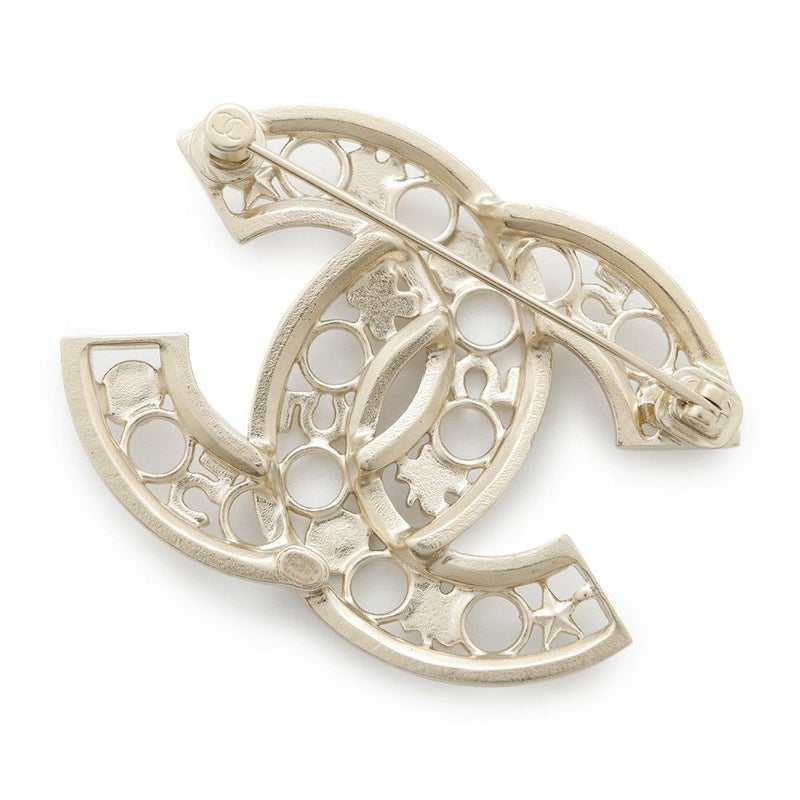 シャネル ブローチ ココマーク クローバー ストラス F24B ABE297 CHANEL アクセサリー ラインストーン