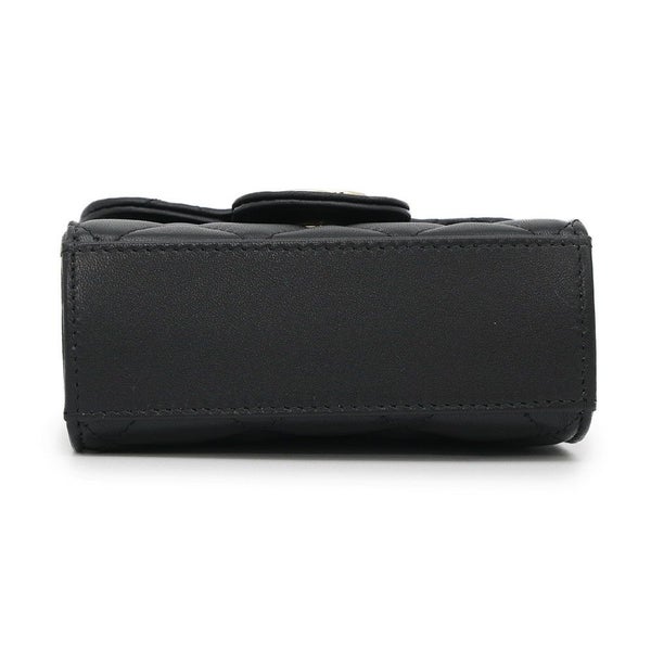 シャネル チェーンショルダーバッグ マトラッセ ココマーク チェーンクラッチ ラムスキン AP2682 CHANEL 黒