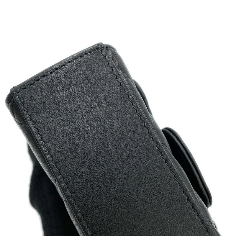 シャネル チェーンショルダーバッグ マトラッセ ココマーク チェーンクラッチ ラムスキン AP2682 CHANEL 黒