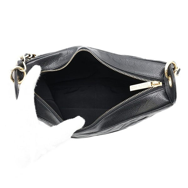 シャネル チェーンショルダーバッグ マトラッセ ココマーク キャビアスキン A20993 CHANEL ワンショルダー 黒