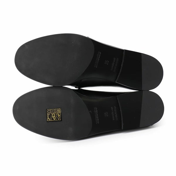 エルメス モカシン オネスト レザー レディースサイズ35 HERMES 靴 黒