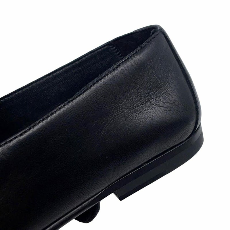 エルメス モカシン オネスト レザー レディースサイズ35 HERMES 靴 黒