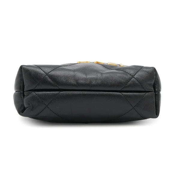 シャネル ハンドバッグ CHANEL 22 ミニ ココマーク シャイニーカーフレザー AS3980 CHANEL 2wayショルダーバッグ 黒