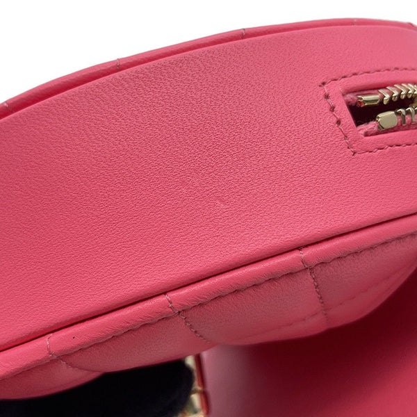 シャネル チェーンショルダーバッグ マトラッセ ココマーク ラムスキン AP2784 CHANEL ポシェット ハート